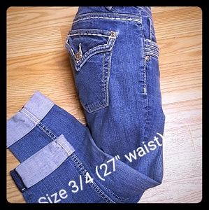 VIGOSS embellished Capri jeans Size 3/4 (27")